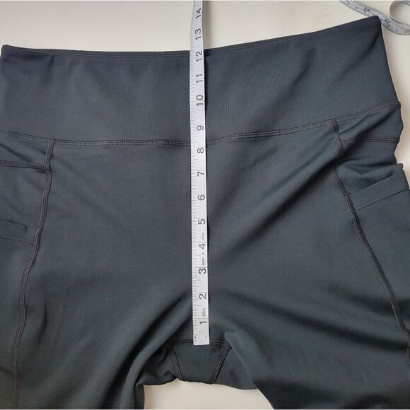 ZYIA Active Leggings Capri Crop High Waist Black 16-18 - Picture 8 of 10